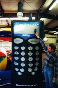 Custom shape cold-air inflatable - Scanner
